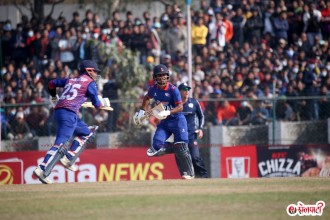 सन्दीप र आसिफको कीर्तिमानी साझेदारीमा नेपालको जित